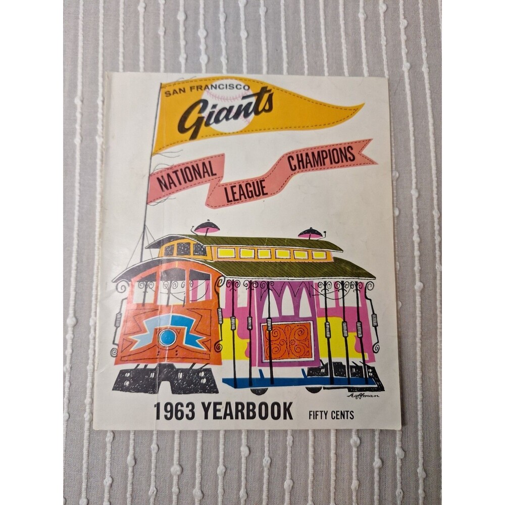 1963 San Francisco Giants MLB Yearbook  Willie Mays National League Champions